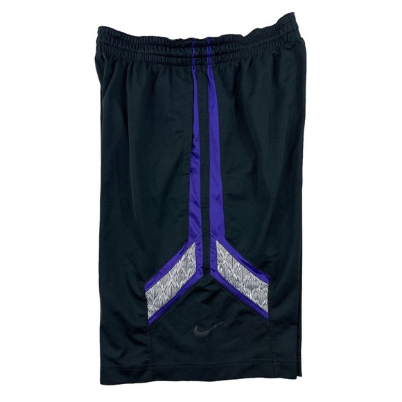 Nike Dri-Fit Kobe Bryant Mamba Men Black Purple Basketball Shorts Sz L - Picture 7 of 7